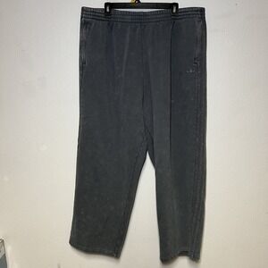 NWT Adidas Originals Men's 2XL Washed Sweat Pant Grey Five Loose Fit Wide Leg
